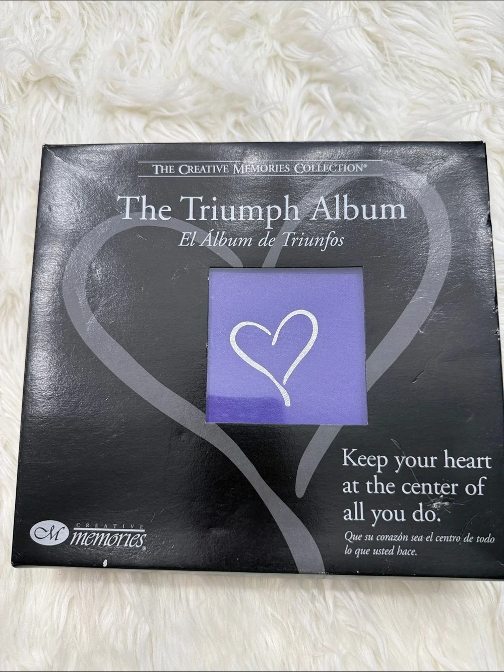 Creative Memories Purple Triumph Album with Heart Motif